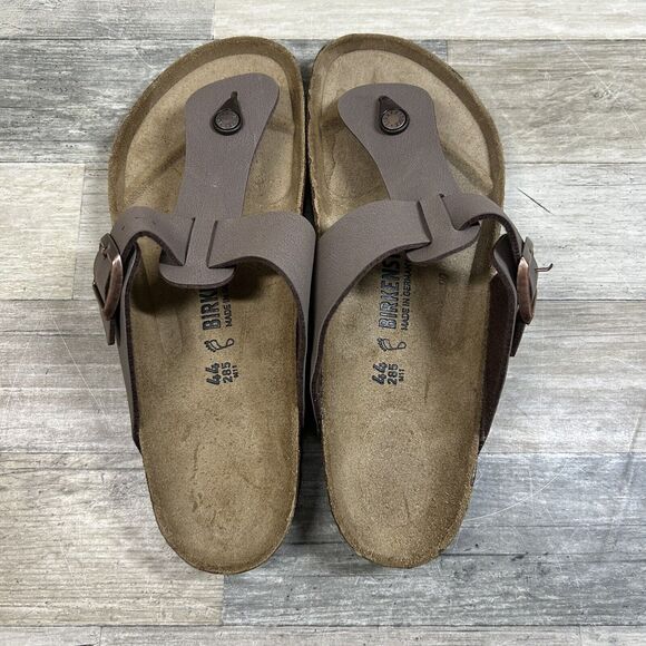 Birkenstock Medina Sandals Men’s US 11 EU 44 Mocha Leather Thong Shoes main image 6